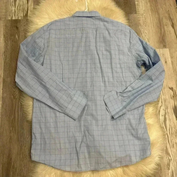 Mens Banana Republic Non Iron standard fit Business Casual Button Down blue m - Picture 5 of 8